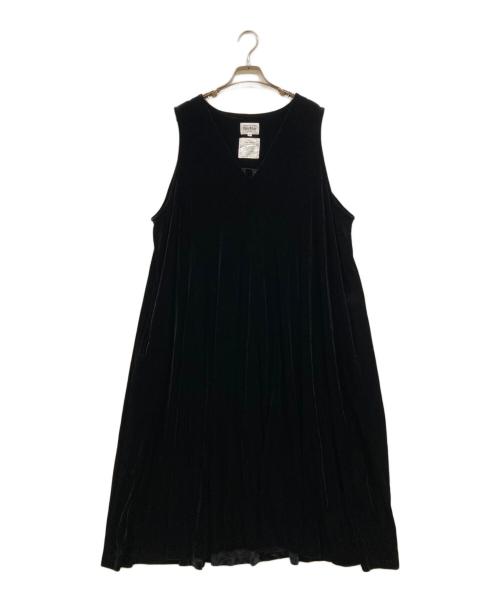 foufou（フーフー ザドレス）foufou (フーフー ザドレス) ベロアワンピース ブラック サイズ:1の古着・服飾アイテム