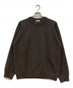 ATONエイトン）の古着「LAMBS WOOL CREWNECK SWEATER」｜ブラウン