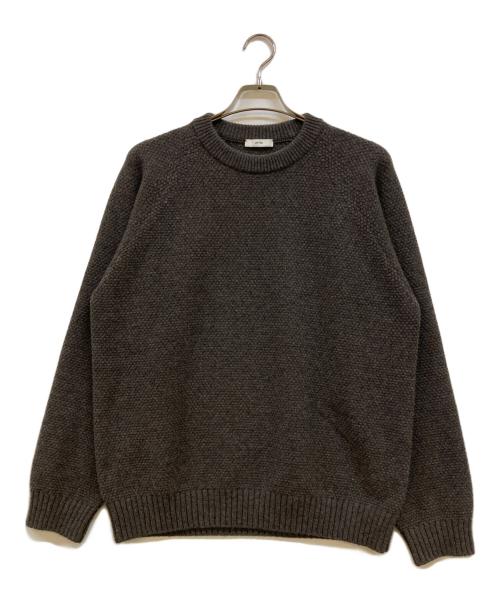ATON（エイトン）ATON (エイトン) LAMBS WOOL CREWNECK SWEATER ブラウン サイズ:04の古着・服飾アイテム