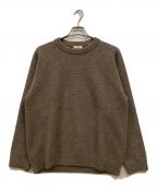 ATONエイトン）の古着「LAMBS WOOL CREWNECK SWEATER」｜ベージュ