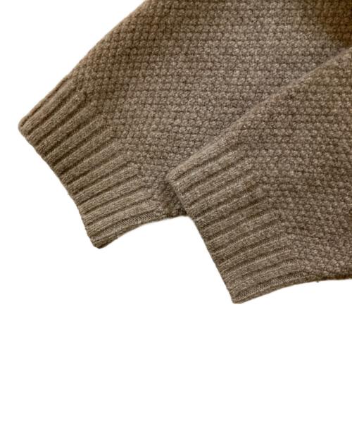 ATON（エイトン）ATON (エイトン) LAMBS WOOL CREWNECK SWEATER ベージュ サイズ:04の古着・服飾アイテム