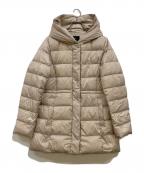 23区ニジュウサンク）の古着「シレータフタ ミドル丈 ダウンコート」｜ベージュ