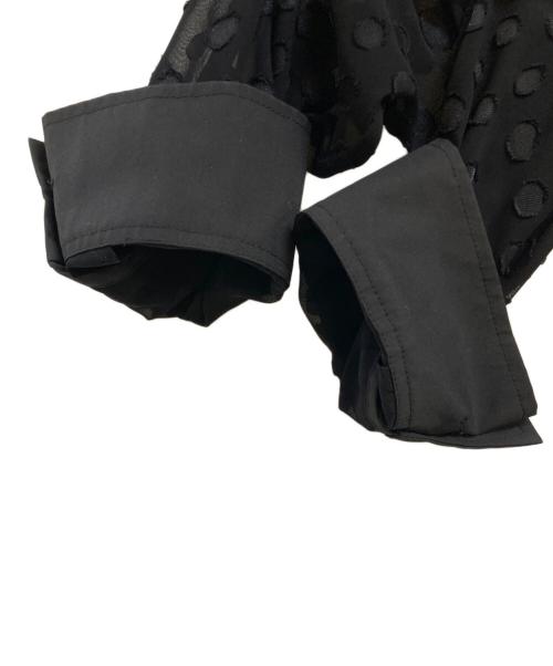 theory luxe（セオリーリュクス）theory luxe (セオリーリュクス) ドット シアー シャツ ブラック サイズ:38の古着・服飾アイテム