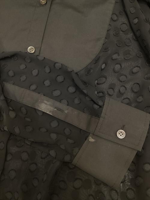 theory luxe（セオリーリュクス）theory luxe (セオリーリュクス) ドット シアー シャツ ブラック サイズ:38の古着・服飾アイテム