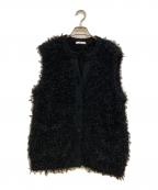 ANAYIアナイ）の古着「ペーパーフェザーモールジレ」｜ブラック