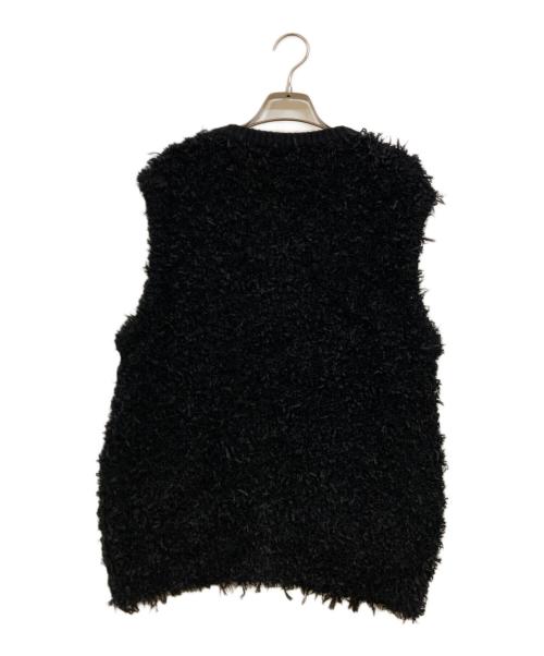 ANAYI（アナイ）ANAYI (アナイ) ペーパーフェザーモールジレ ブラック サイズ:38の古着・服飾アイテム