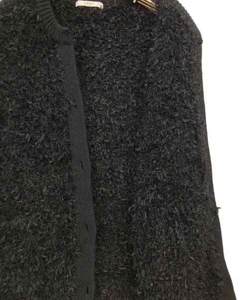 ANAYI（アナイ）ANAYI (アナイ) ペーパーフェザーモールジレ ブラック サイズ:38の古着・服飾アイテム