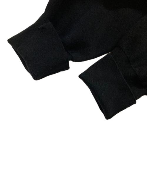 icB（アイシービー）icB (アイシービー) シルキーウールダブルフェイス ニットプルオーバー ブラック サイズ:Sの古着・服飾アイテム