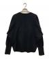 icB (アイシービー) シルキーウールダブルフェイス ニットプルオーバー ブラック サイズ:S：11000円