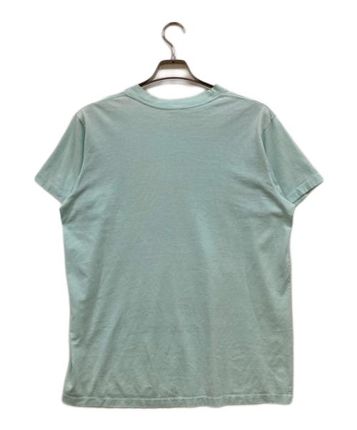 Textile Prints（テキスタイル プリント）TEXTILE PRINTS (テキスタイル プリント) ドッグプリントTシャツ ブルー サイズ:下記参照の古着・服飾アイテム