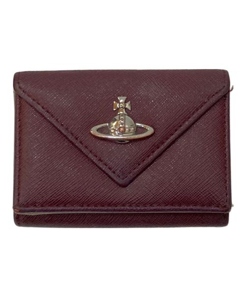 Vivienne Westwood（ヴィヴィアンウエストウッド）Vivienne Westwood (ヴィヴィアンウエストウッド) オーブ 3つ折り財布 ボルドーの古着・服飾アイテム