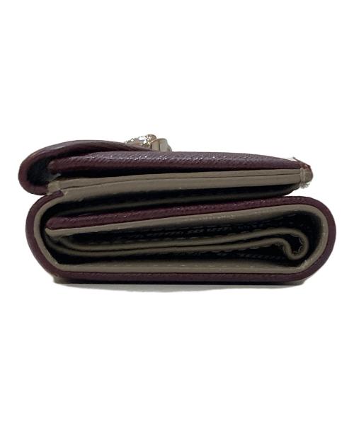 Vivienne Westwood（ヴィヴィアンウエストウッド）Vivienne Westwood (ヴィヴィアンウエストウッド) オーブ 3つ折り財布 ボルドーの古着・服飾アイテム