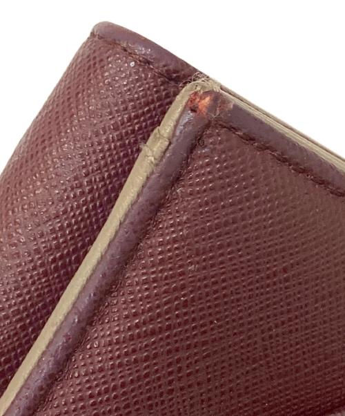 Vivienne Westwood（ヴィヴィアンウエストウッド）Vivienne Westwood (ヴィヴィアンウエストウッド) オーブ 3つ折り財布 ボルドーの古着・服飾アイテム