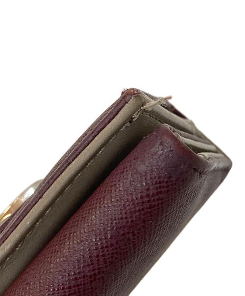 Vivienne Westwood（ヴィヴィアンウエストウッド）Vivienne Westwood (ヴィヴィアンウエストウッド) オーブ 3つ折り財布 ボルドーの古着・服飾アイテム