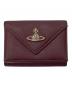 Vivienne Westwood（ヴィヴィアンウエストウッド）の古着「オーブ 3つ折り財布」｜ボルドー