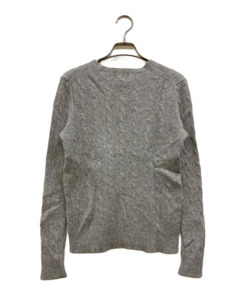 POLO RALPH LAUREN（ポロ・ラルフローレン）POLO RALPH LAUREN (ポロ・ラルフローレン) ウールカシミヤケーブルニット グレー サイズ:Lの古着・服飾アイテム