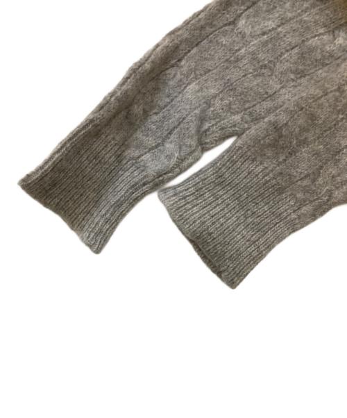 POLO RALPH LAUREN（ポロ・ラルフローレン）POLO RALPH LAUREN (ポロ・ラルフローレン) ウールカシミヤケーブルニット グレー サイズ:Lの古着・服飾アイテム