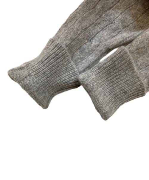 POLO RALPH LAUREN（ポロ・ラルフローレン）POLO RALPH LAUREN (ポロ・ラルフローレン) ウールカシミヤケーブルニット グレー サイズ:Lの古着・服飾アイテム