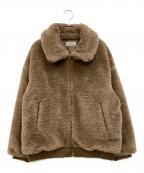 JOURNAL STANDARD relumeジャーナルスタンダード レリューム）の古着「ファーショートブルゾン」｜ブラウン