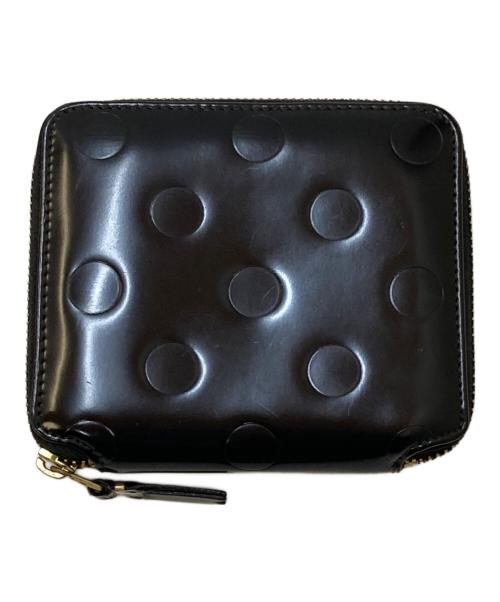 COMME des GARCONS（コムデギャルソン）COMME des GARCONS (コムデギャルソン) Dots Embossed Leather Line 財布 ブラックの古着・服飾アイテム