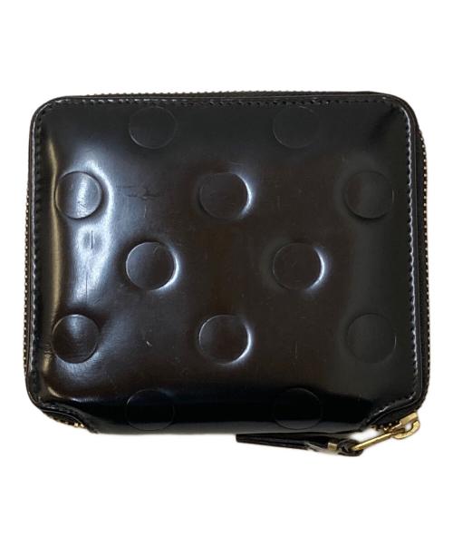 COMME des GARCONS（コムデギャルソン）COMME des GARCONS (コムデギャルソン) Dots Embossed Leather Line 財布 ブラックの古着・服飾アイテム