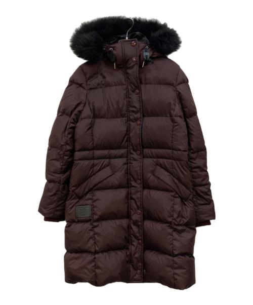 COACH（コーチ）COACH (コーチ) ファー付ダウンコート ボルドー サイズ:Sの古着・服飾アイテム