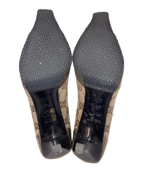 GUCCI（グッチ）GUCCI (グッチ) GG ホースビット ハイヒールパンプス ベージュ サイズ:35 1/2の古着・服飾アイテム