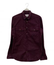 Maison Margiela（メゾンマルジェラ）の古着「ミリタリーシャツ」｜ボルドー