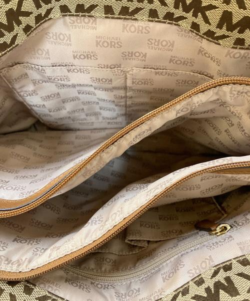 MICHAEL KORS（マイケル・コース）MICHAEL KORS (マイケル・コース) トートバッグ ベージュの古着・服飾アイテム