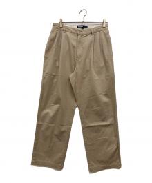 POLO RALPH LAUREN（ポロ・ラルフローレン）の古着「2タックパンツ」｜ベージュ