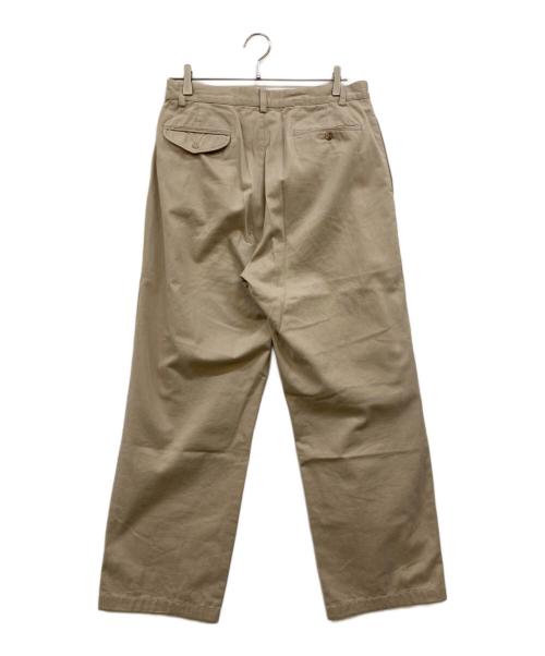 POLO RALPH LAUREN（ポロ・ラルフローレン）POLO RALPH LAUREN (ポロ・ラルフローレン) 2タックパンツ ベージュ サイズ:33/34の古着・服飾アイテム