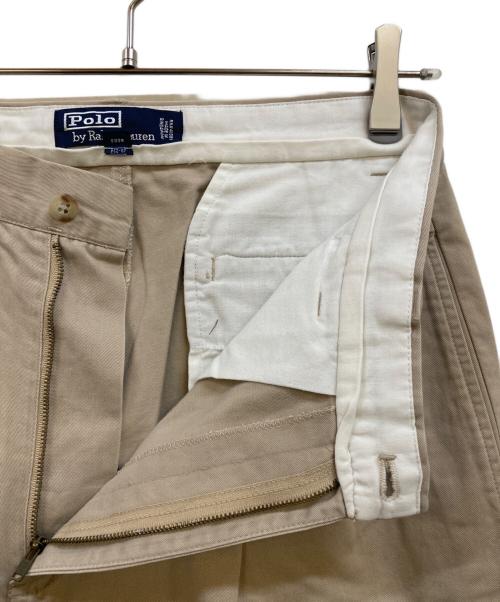 POLO RALPH LAUREN（ポロ・ラルフローレン）POLO RALPH LAUREN (ポロ・ラルフローレン) 2タックパンツ ベージュ サイズ:33/34の古着・服飾アイテム
