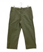 RRLダブルアールエル）の古着「ツイルベイカーパンツ」｜オリーブ