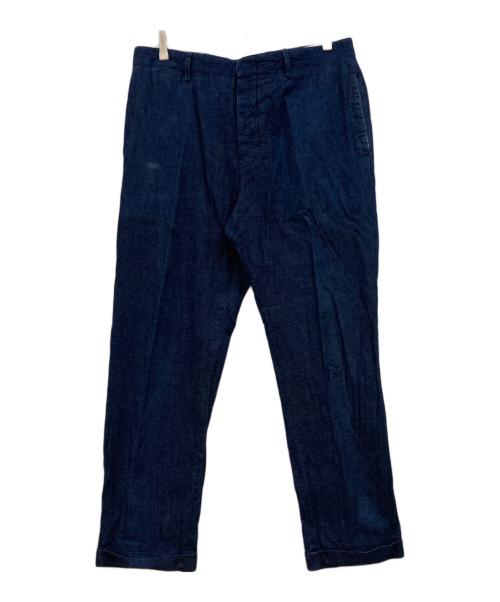 RRL（ダブルアールエル）RRL (ダブルアールエル) シンチバック シャンブレーデニムパンツ インディゴ サイズ:W34の古着・服飾アイテム