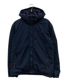 POLO RALPH LAUREN（ポロ・ラルフローレン）の古着「フーデッドダウンジャケット」｜ネイビー