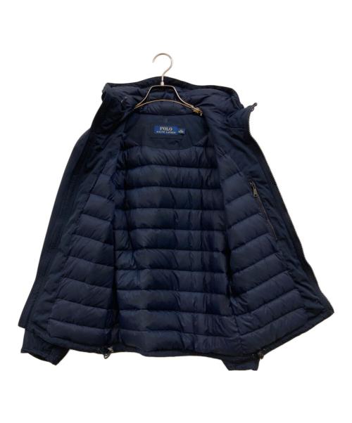 POLO RALPH LAUREN（ポロ・ラルフローレン）POLO RALPH LAUREN (ポロ・ラルフローレン) フーデッドダウンジャケット ネイビー サイズ:XSの古着・服飾アイテム