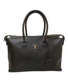 A.D.M.J.（エーディーエムジェイ）の古着「レザートートバッグ」｜ブラック