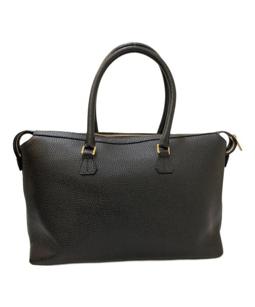 A.D.M.J.（エーディーエムジェイ）A.D.M.J. (エーディーエムジェイ) レザートートバッグ ブラックの古着・服飾アイテム