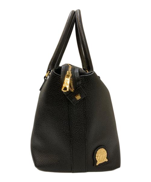 A.D.M.J.（エーディーエムジェイ）A.D.M.J. (エーディーエムジェイ) レザートートバッグ ブラックの古着・服飾アイテム