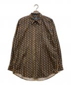 CHAPS RALPH LAURENチャップス ラルフローレン）の古着「80s 総柄シャツ」｜グレー