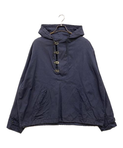 POLO RALPH LAUREN（ポロ・ラルフローレン）POLO RALPH LAUREN (ポロ・ラルフローレン) 80-90's USN style VENTILE COTTON RAIN PARKA ネイビー サイズ:Lの古着・服飾アイテム