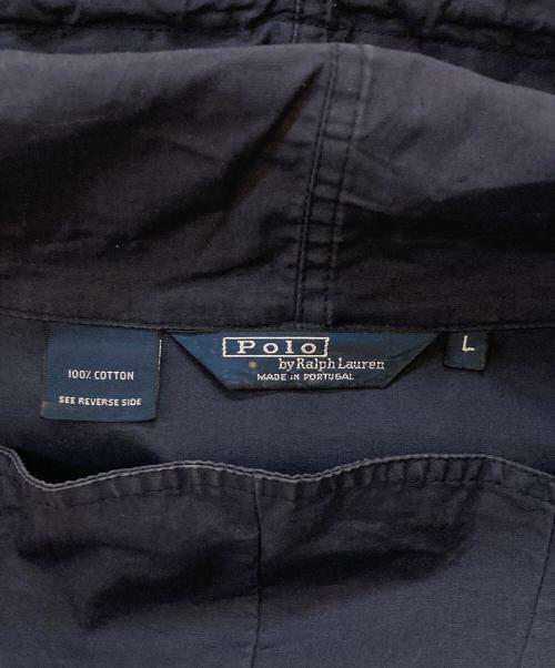 POLO RALPH LAUREN（ポロ・ラルフローレン）POLO RALPH LAUREN (ポロ・ラルフローレン) 80-90's USN style VENTILE COTTON RAIN PARKA ネイビー サイズ:Lの古着・服飾アイテム
