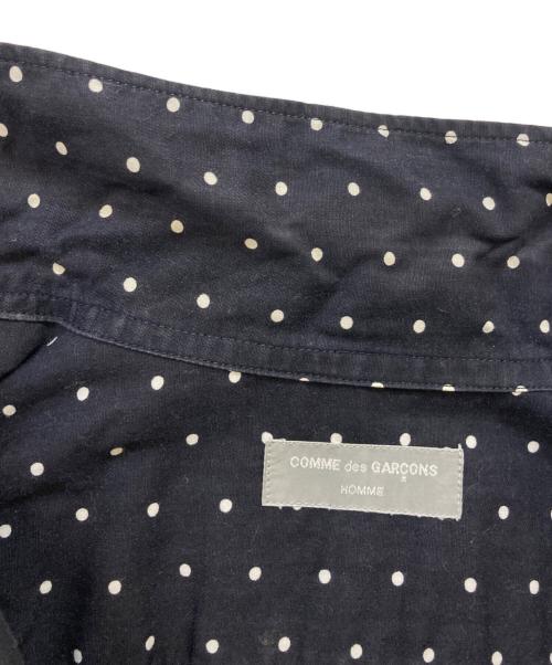 COMME des GARCONS HOMME（コムデギャルソン オム）COMME des GARCONS HOMME (コムデギャルソン オム) dot open-collar shirt ネイビー サイズ:下記参照の古着・服飾アイテム