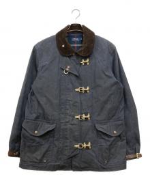 POLO RALPH LAUREN（ポロ・ラルフローレン）の古着「ブランケットライナー オイルドクロス ファイヤーマンコート」｜ネイビー