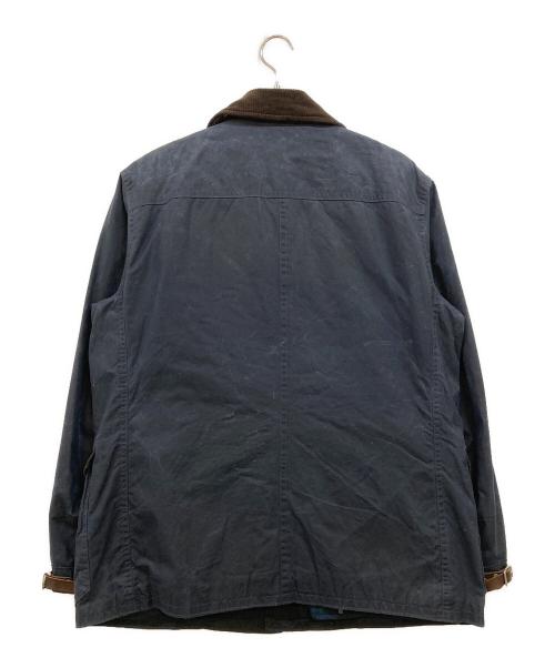 POLO RALPH LAUREN（ポロ・ラルフローレン）POLO RALPH LAUREN (ポロ・ラルフローレン) ブランケットライナー オイルドクロス ファイヤーマンコート ネイビー サイズ:Lの古着・服飾アイテム