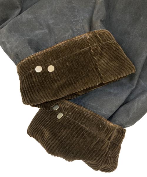 POLO RALPH LAUREN（ポロ・ラルフローレン）POLO RALPH LAUREN (ポロ・ラルフローレン) ブランケットライナー オイルドクロス ファイヤーマンコート ネイビー サイズ:Lの古着・服飾アイテム