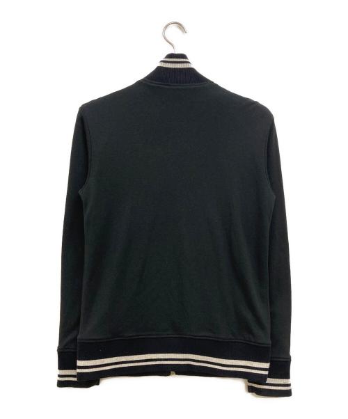 BURBERRY BLACK LABEL（バーバリーブラックレーベル）BURBERRY BLACK LABEL (バーバリーブラックレーベル) ホース刺繍 リバーシブル 千鳥柄 スイングトップジャケット ホワイト×ブラック サイズ:2の古着・服飾アイテム