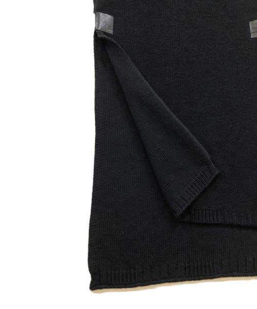 MM6 Maison Margiela（エムエムシックスメゾンマルジェラ）MM6 Maison Margiela (エムエムシックスメゾンマルジェラ) スリットデザインロングジレ ブラック サイズ:Sの古着・服飾アイテム