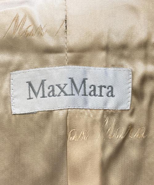 MaxMara（マックスマーラ）MaxMara (マックスマーラ) Detachable fur collar virgin wool long coat ネイビー サイズ:46の古着・服飾アイテム