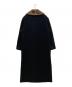 MaxMara (マックスマーラ) Detachable fur collar virgin wool long coat ネイビー サイズ:46：27000円